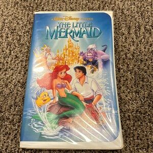1st Label BANNED Cover 1989 Disney The Little Mermaid VHS Black Diamond Series